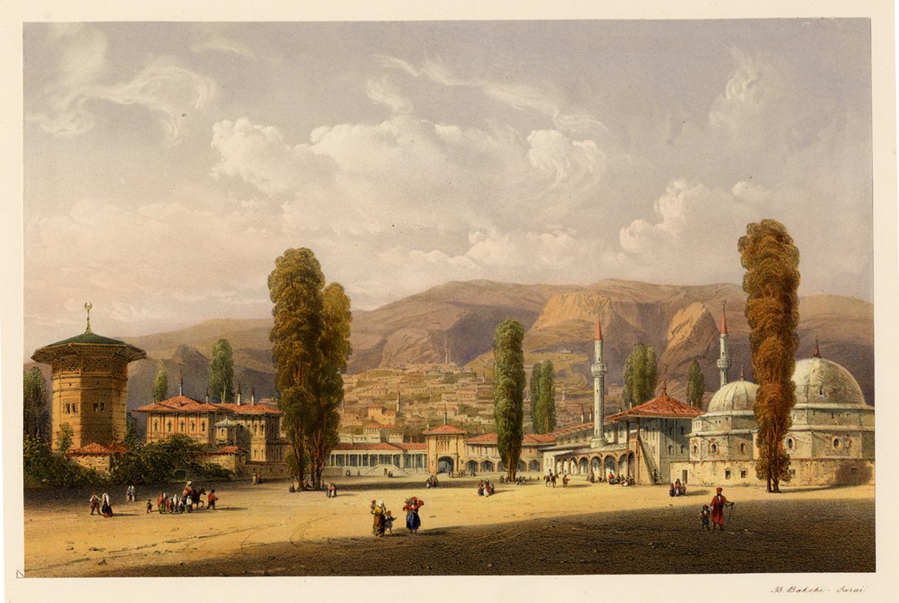 Palác Bakhchisaray Khans, 1856 od Carlo Bossoli