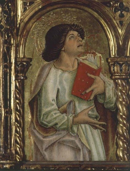 Apoštol, detail z polyptychu Sant