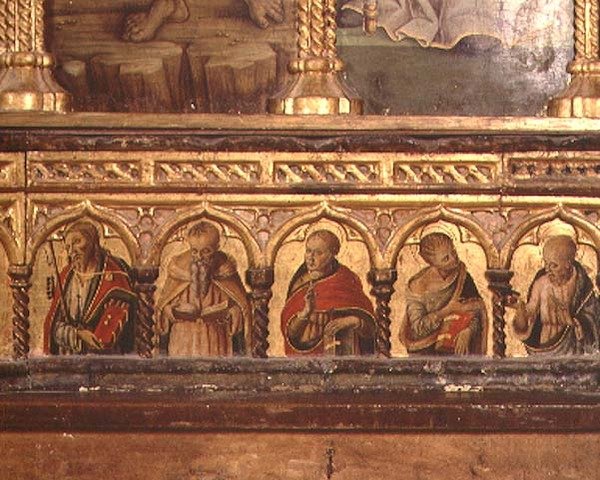 Pět apoštolů, z predely polyptychu San Martino (tempera na panelu) (viz 76669) od Carlo Crivelli