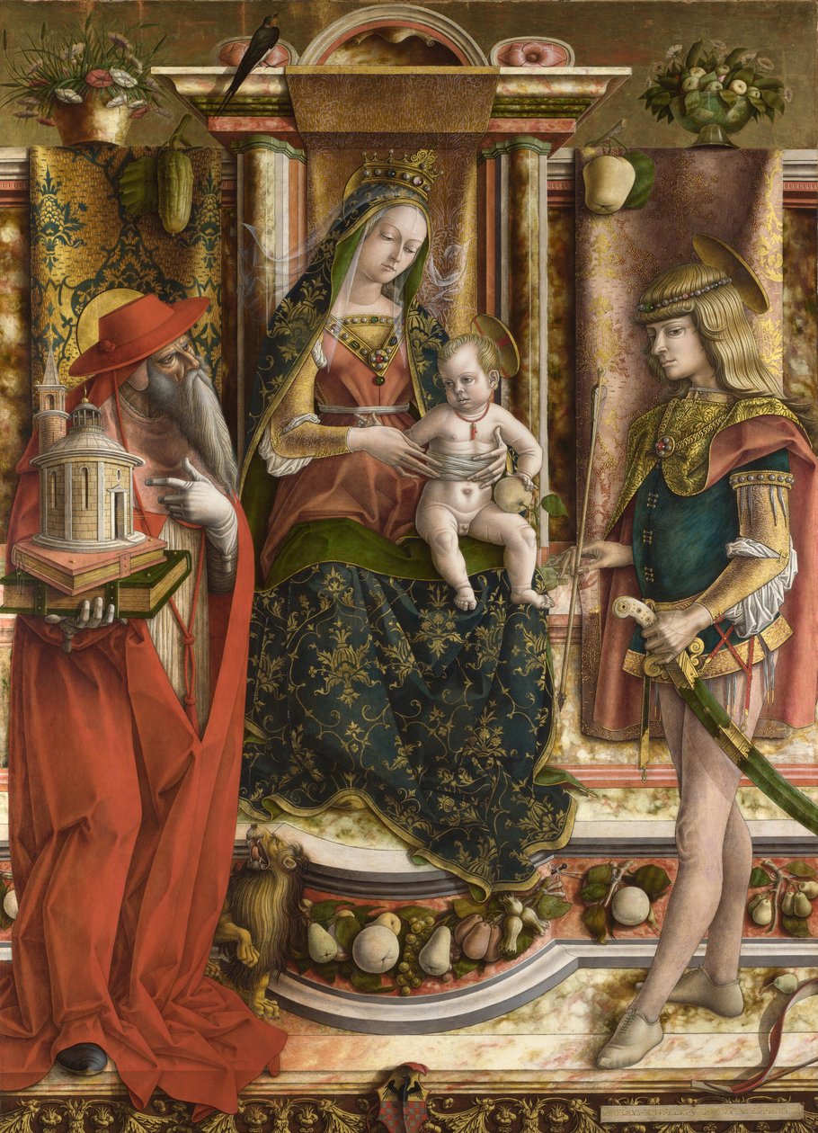 La Madonna della Rondine Madonna z vlaštovky, po roce 1490 od Carlo Crivelli