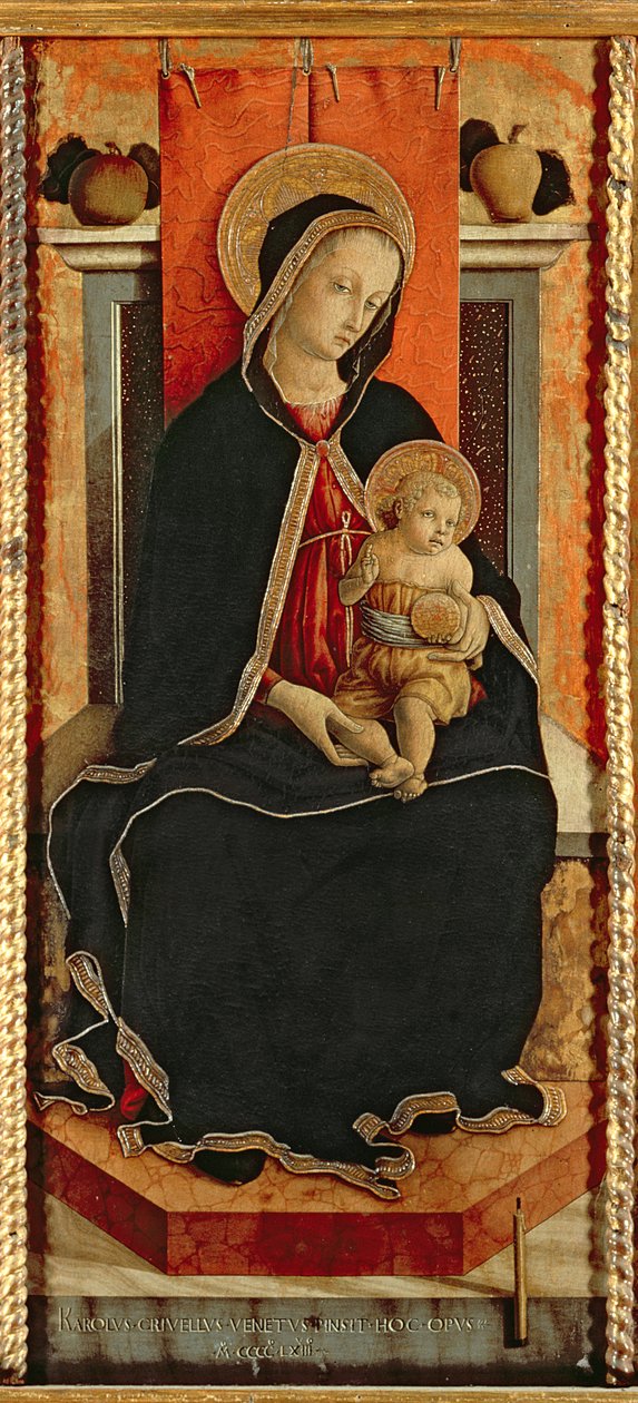Madona s dítětem se svatými, polyptych od Carlo Crivelli