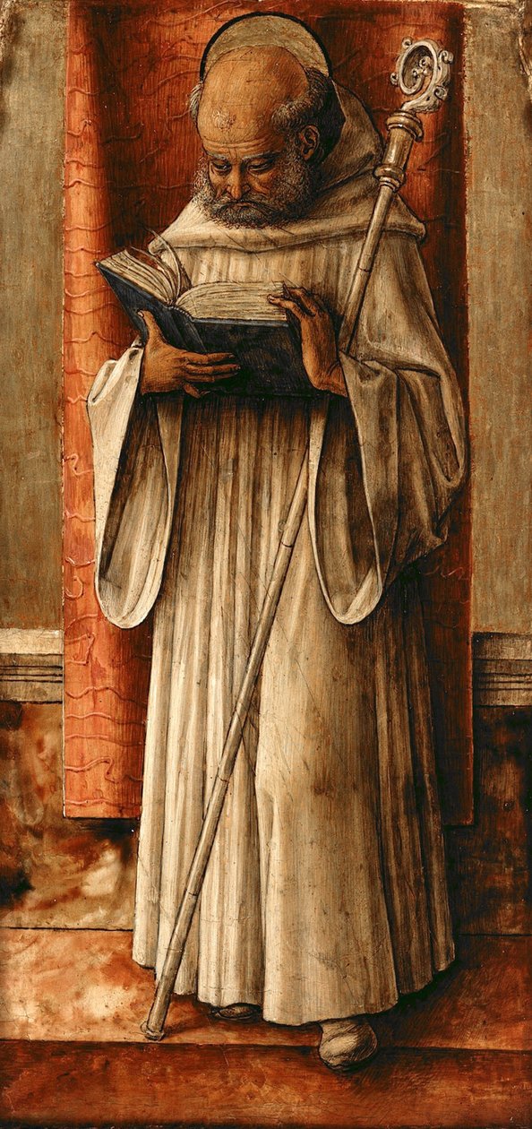 Svatý Benedikt, c. 1490 od Carlo Crivelli