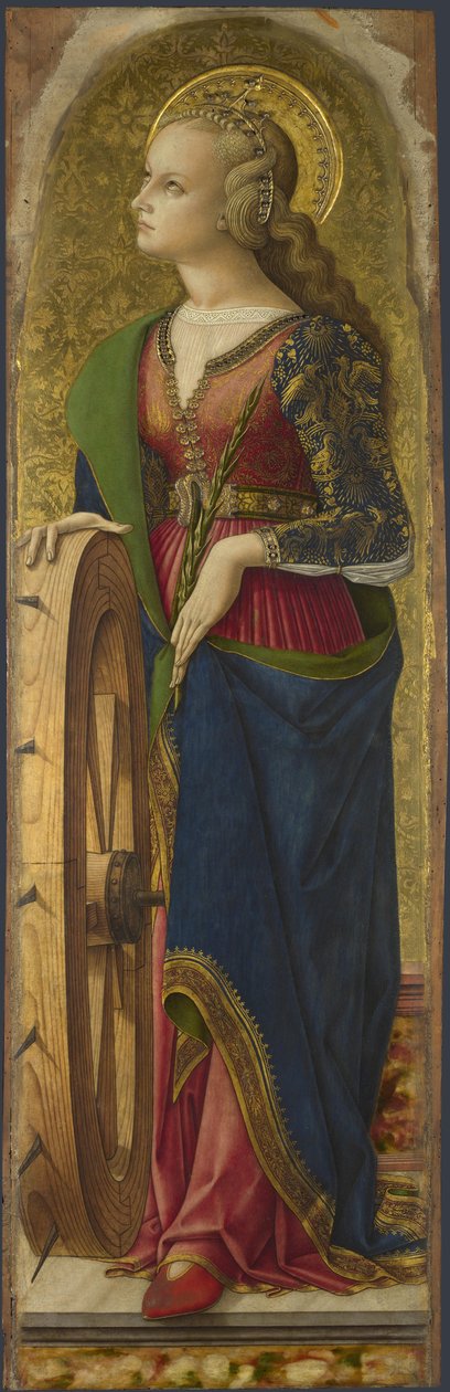 Svatá Kateřina Alexandrijská, 1476 od Carlo Crivelli