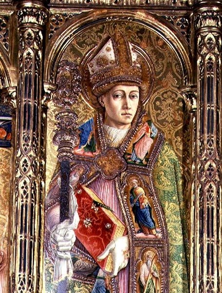 Sv. Emidius, detail z polyptychu Sant