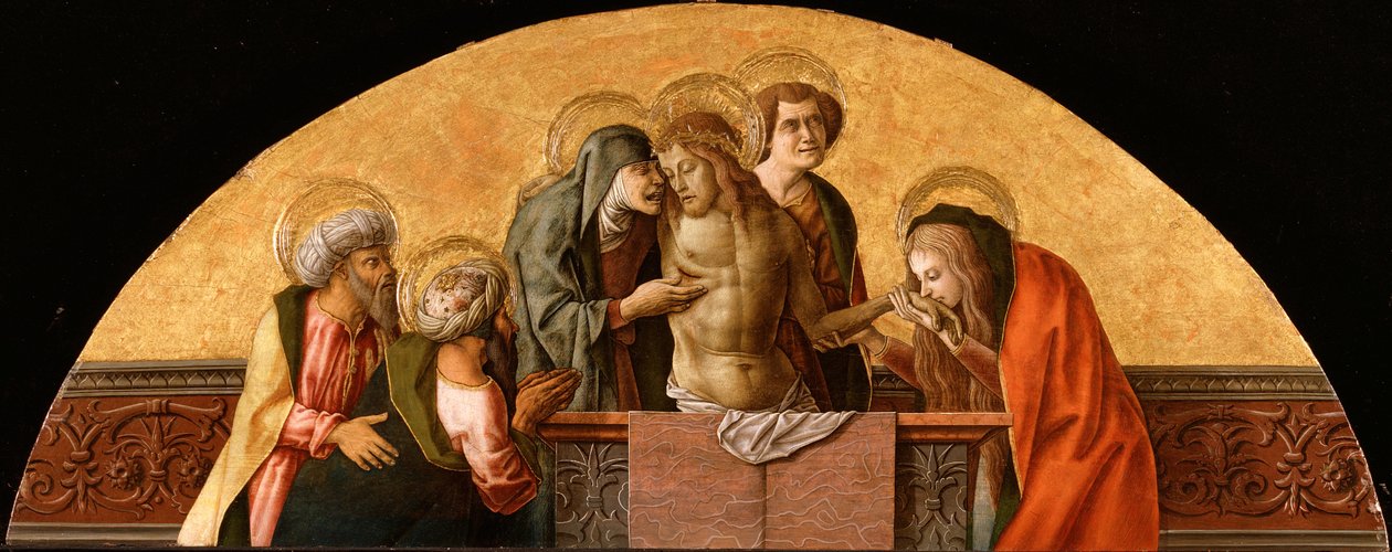 , z Polyptychu z Montefiore, kolem 1470 (tempera na dřevěné desce) (viz také 492442-44) od Carlo Crivelli