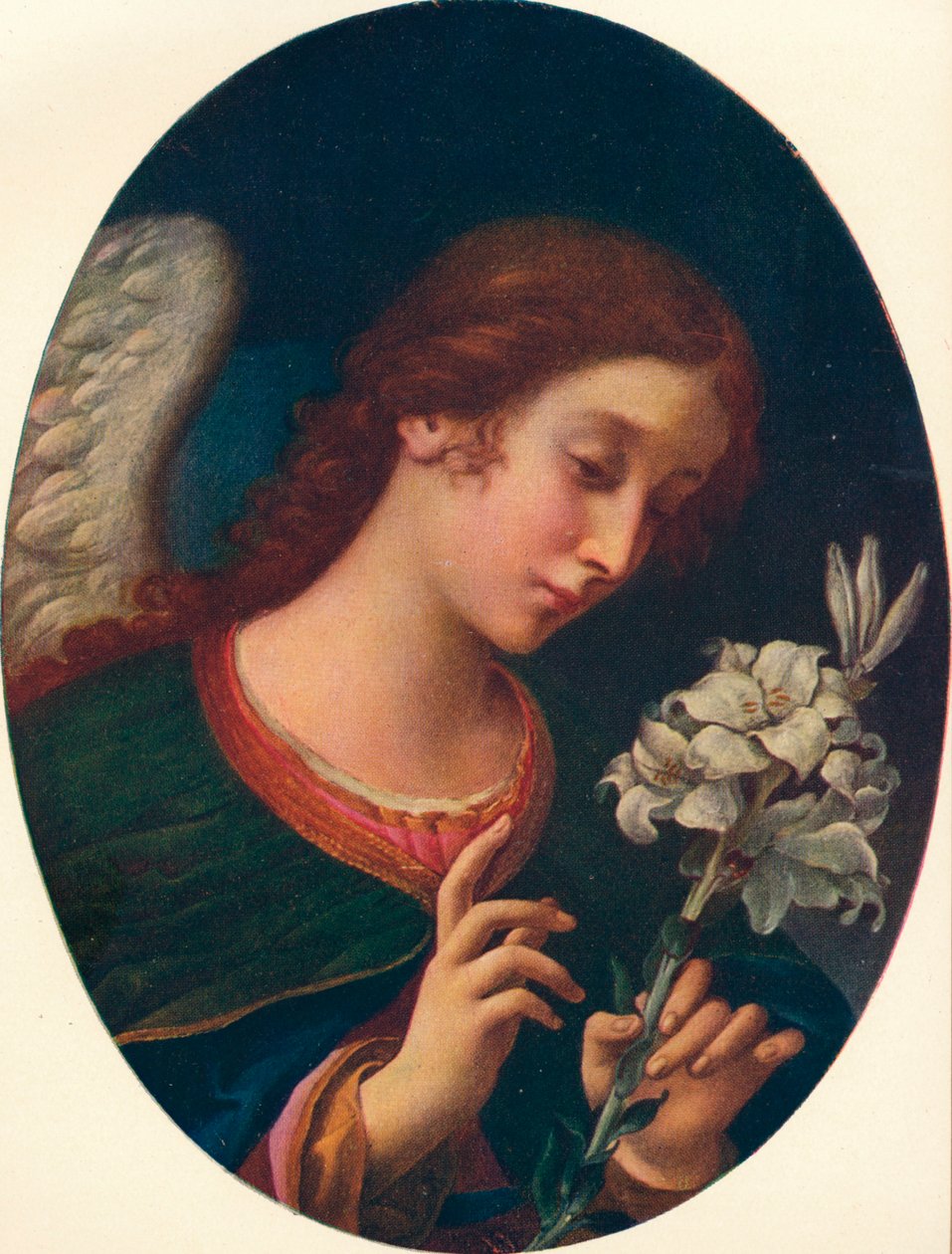 Anděl zvěstování, 17. století od Carlo Dolci