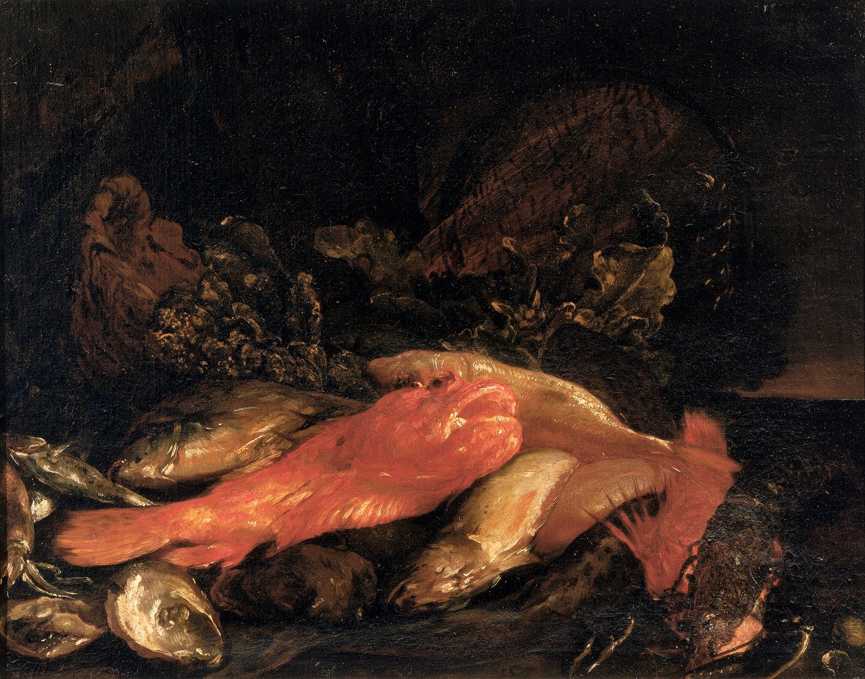 Ryby a ústřice od Carlo Dolci