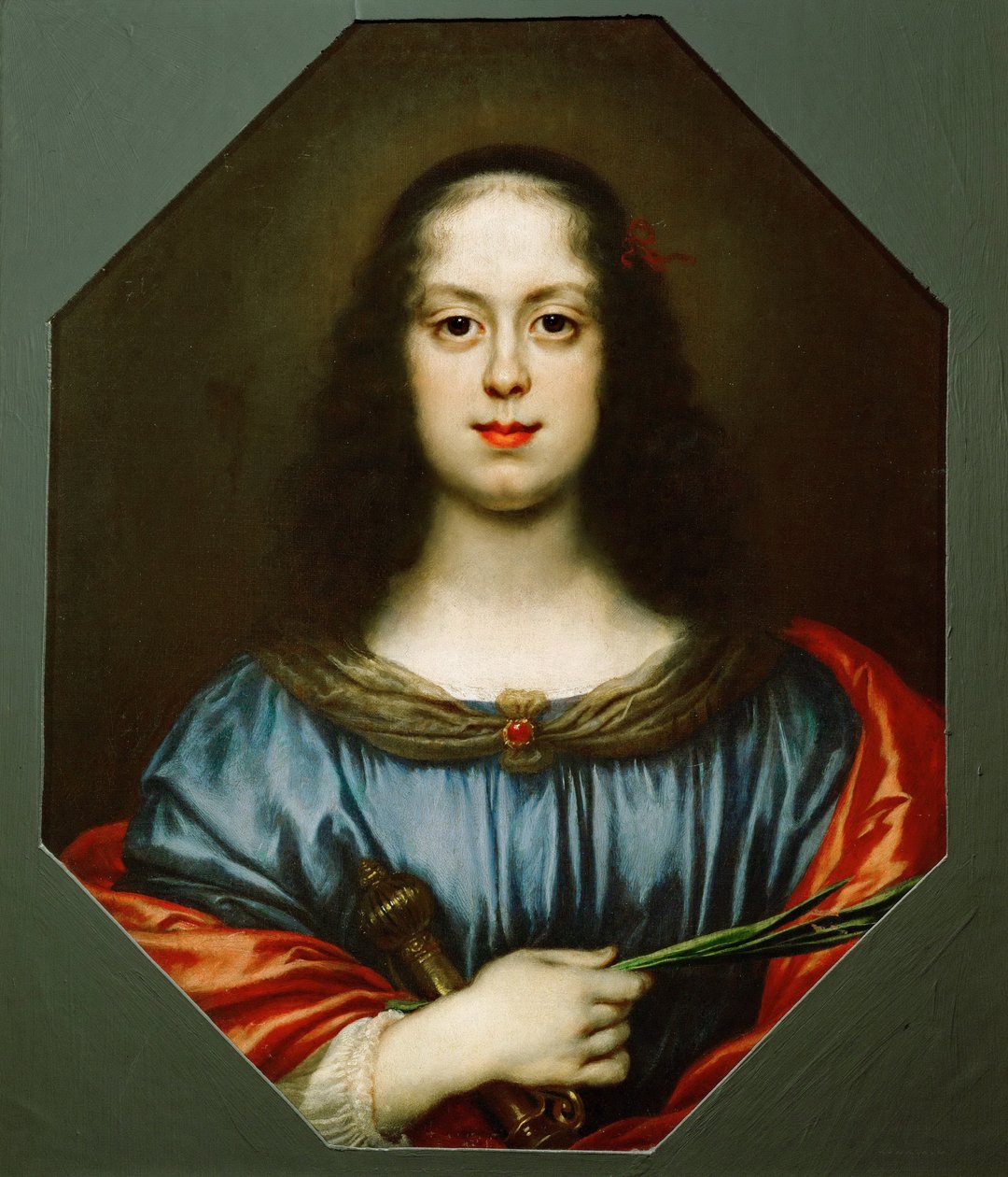 Portrét Vittoria della Rovere 1622-1694 jako Svatá Kateřina, 1640 od Carlo Dolci