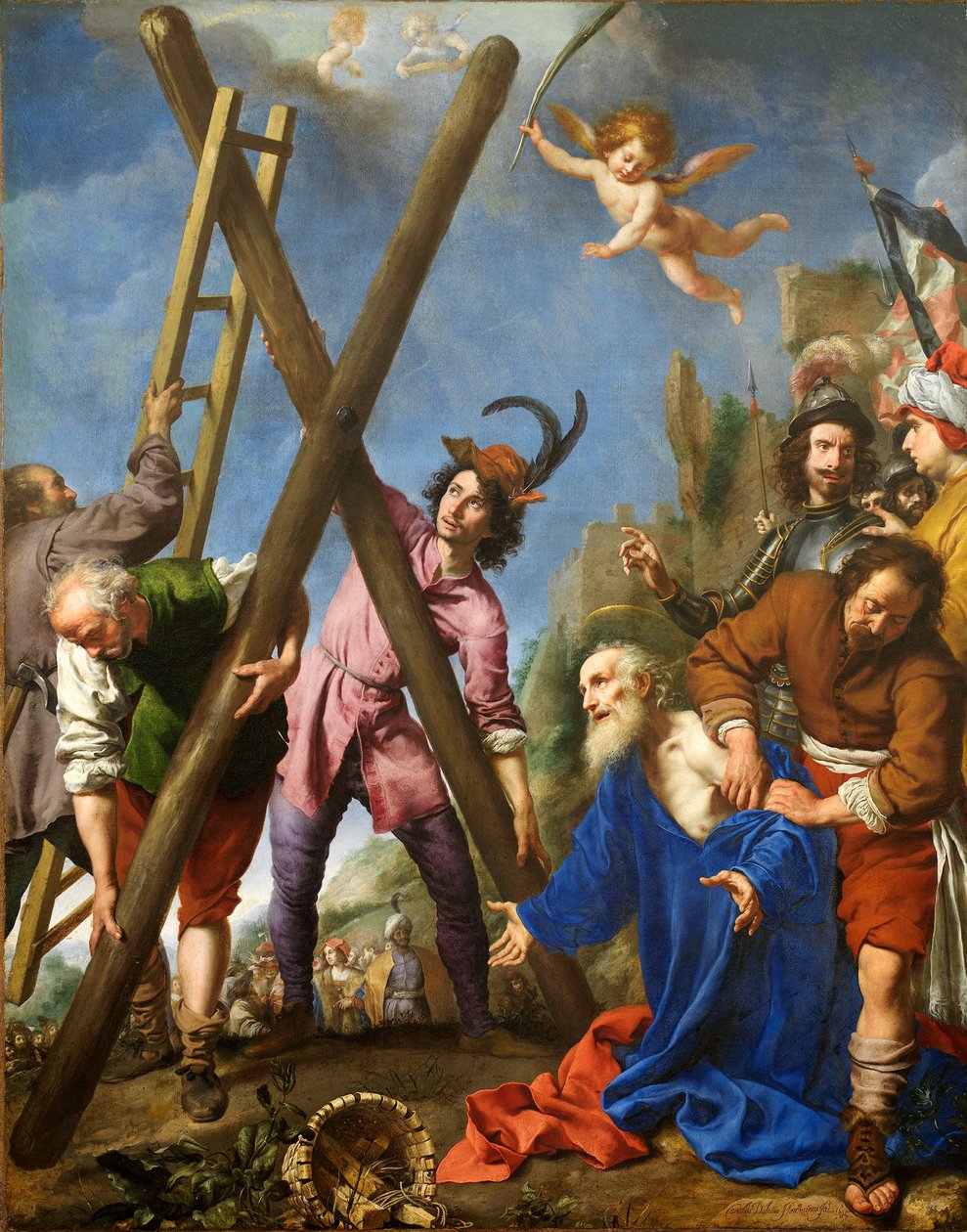 Svatý Ondřej se modlí před mučednickou smrtí, 1643 od Carlo Dolci