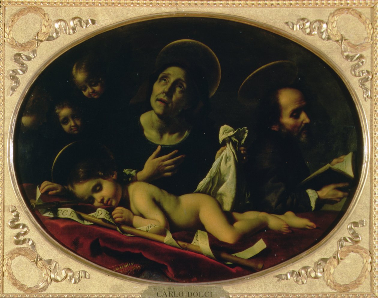 Sen nemluvně sv. Jana Křtitele od Carlo Dolci