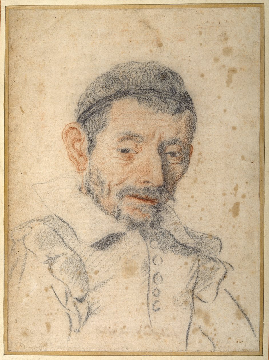 Umělcův obuvník (červená a černá křída na papíře) od Carlo Dolci