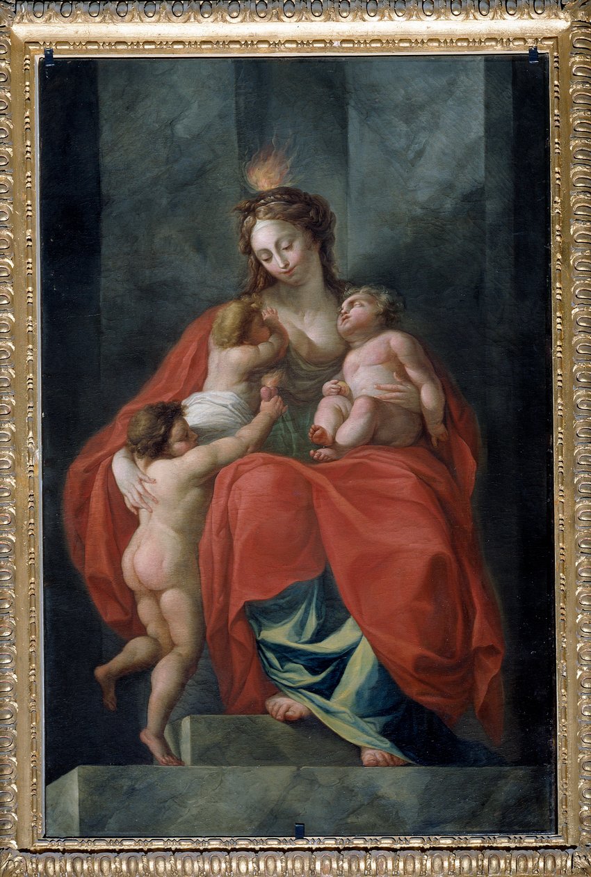 Alegorie třinácti hodnot republiky: charita (Malba, po 1783) od Carlo Giuseppe Ratti