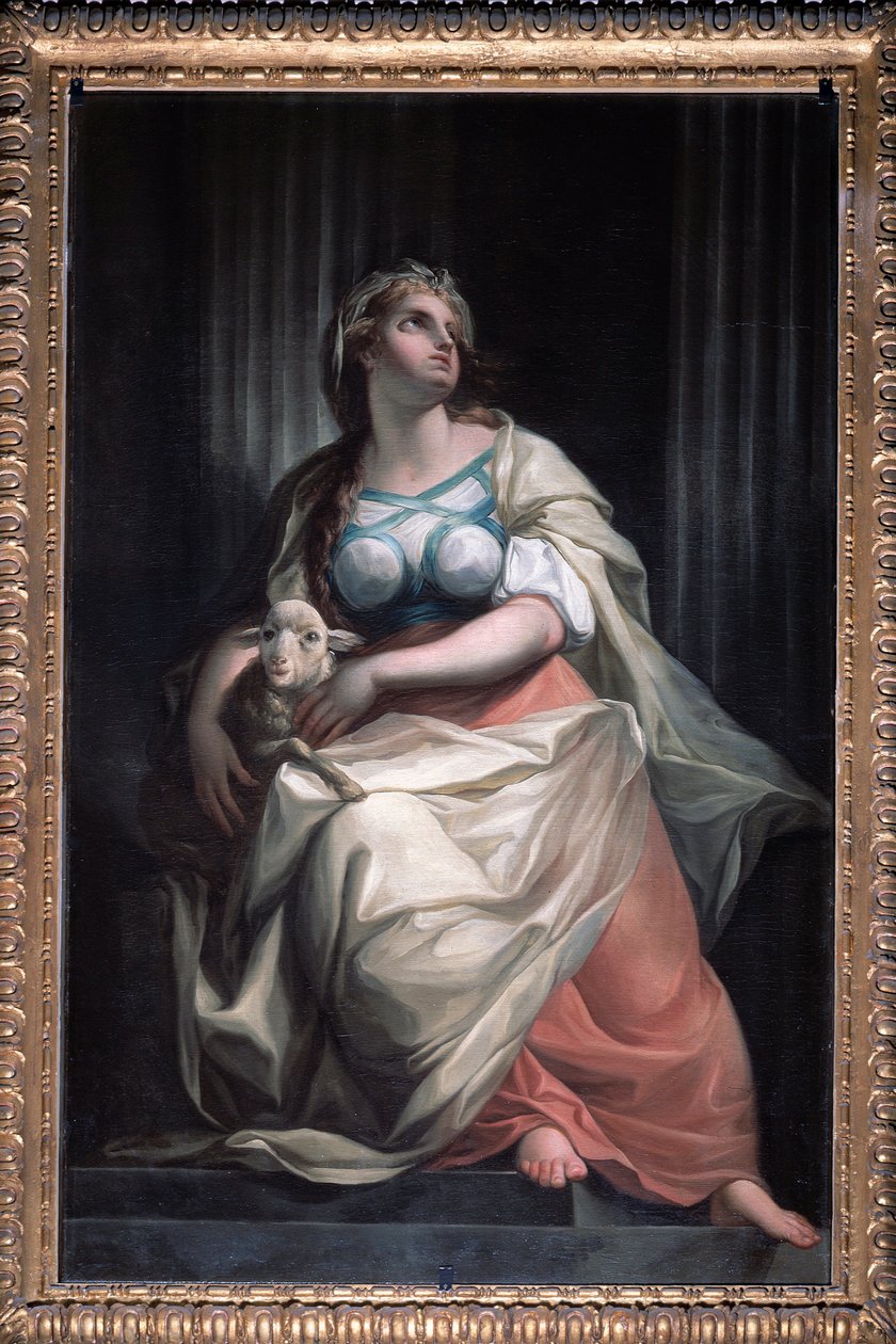 Alegorie třinácti hodnot republiky: mírnost (Malba, po 1783) od Carlo Giuseppe Ratti