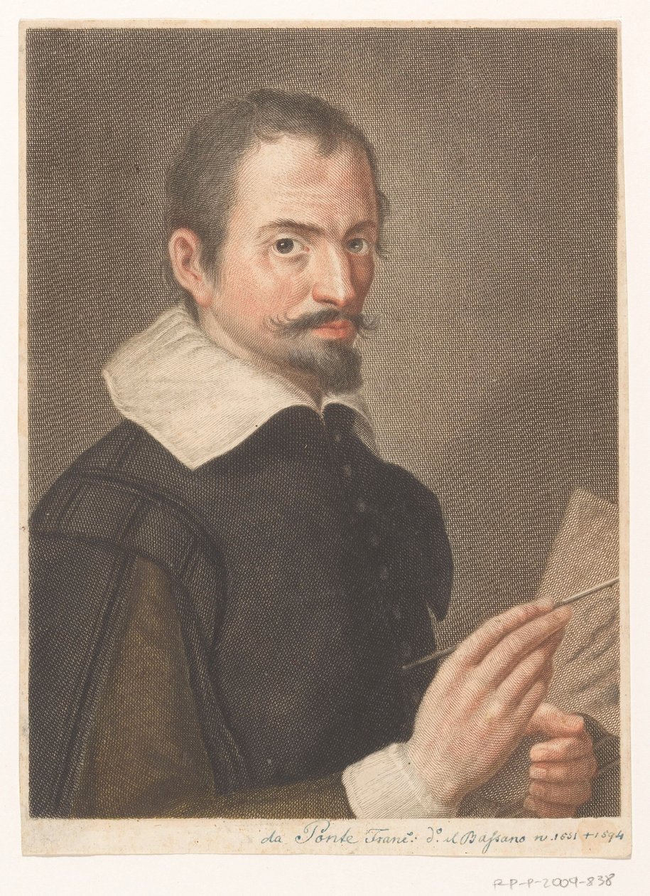Portrét umělce Francesca Bassana II Portréty umělců (název série) od Carlo Gregori