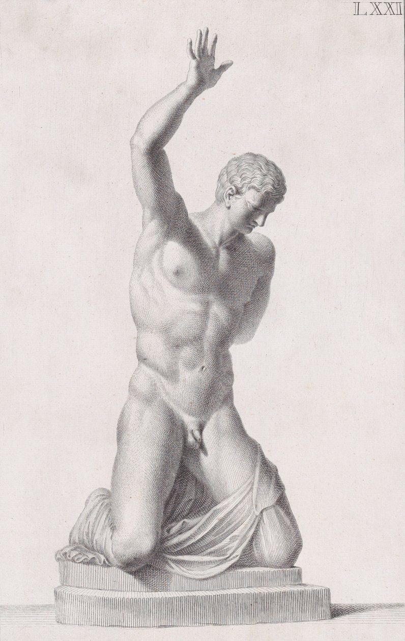 Socha Narcise, 1734 od Carlo Gregori