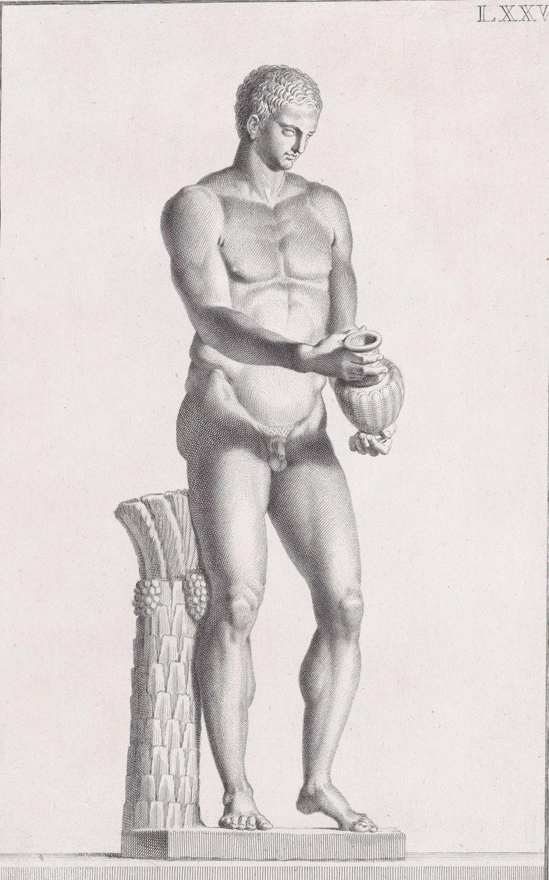 Socha mužského atleta, 1734 od Carlo Gregori