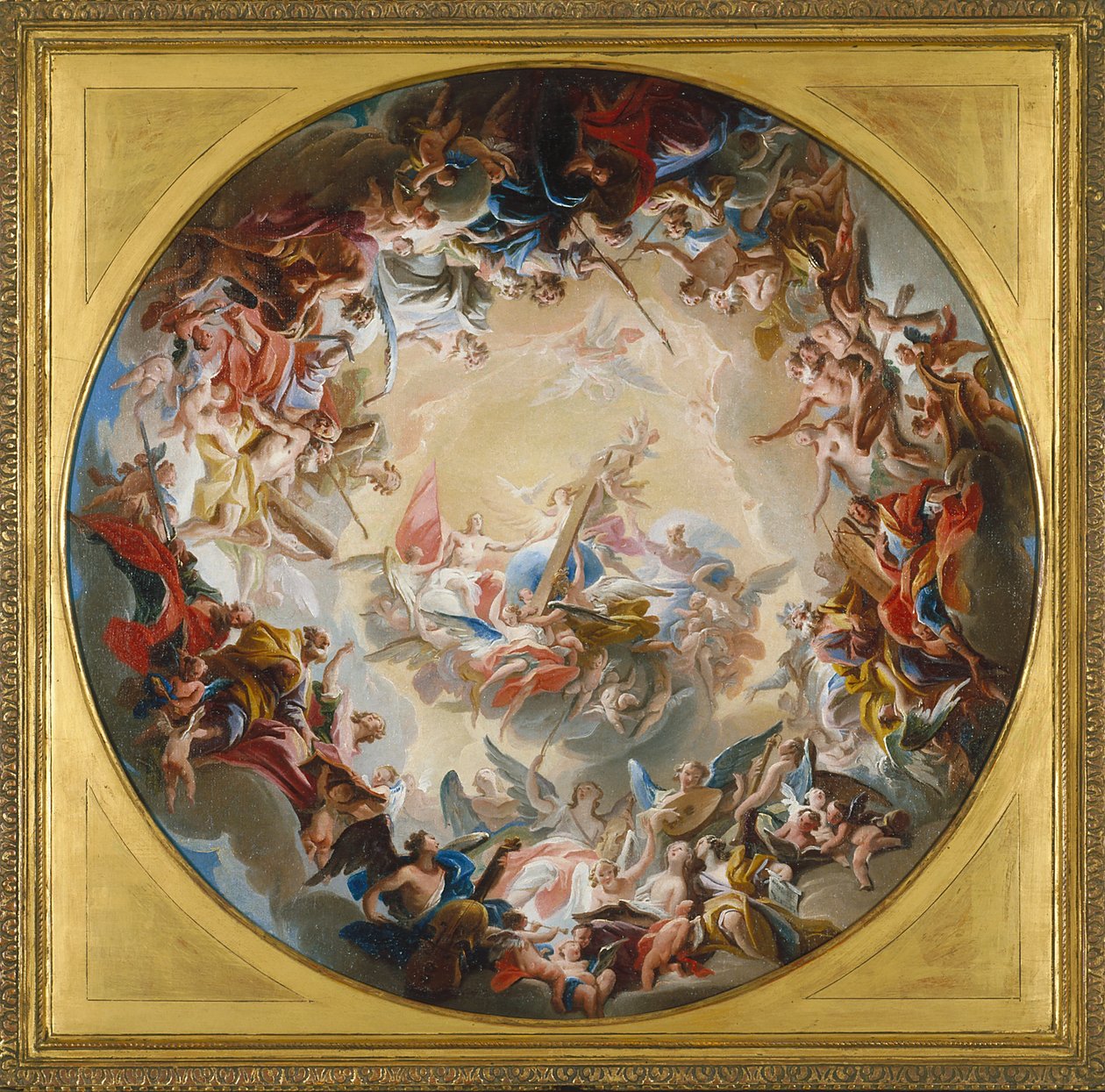 Glorification of the Cross (olej na plátně) od Carlo Innocenzo Carlone