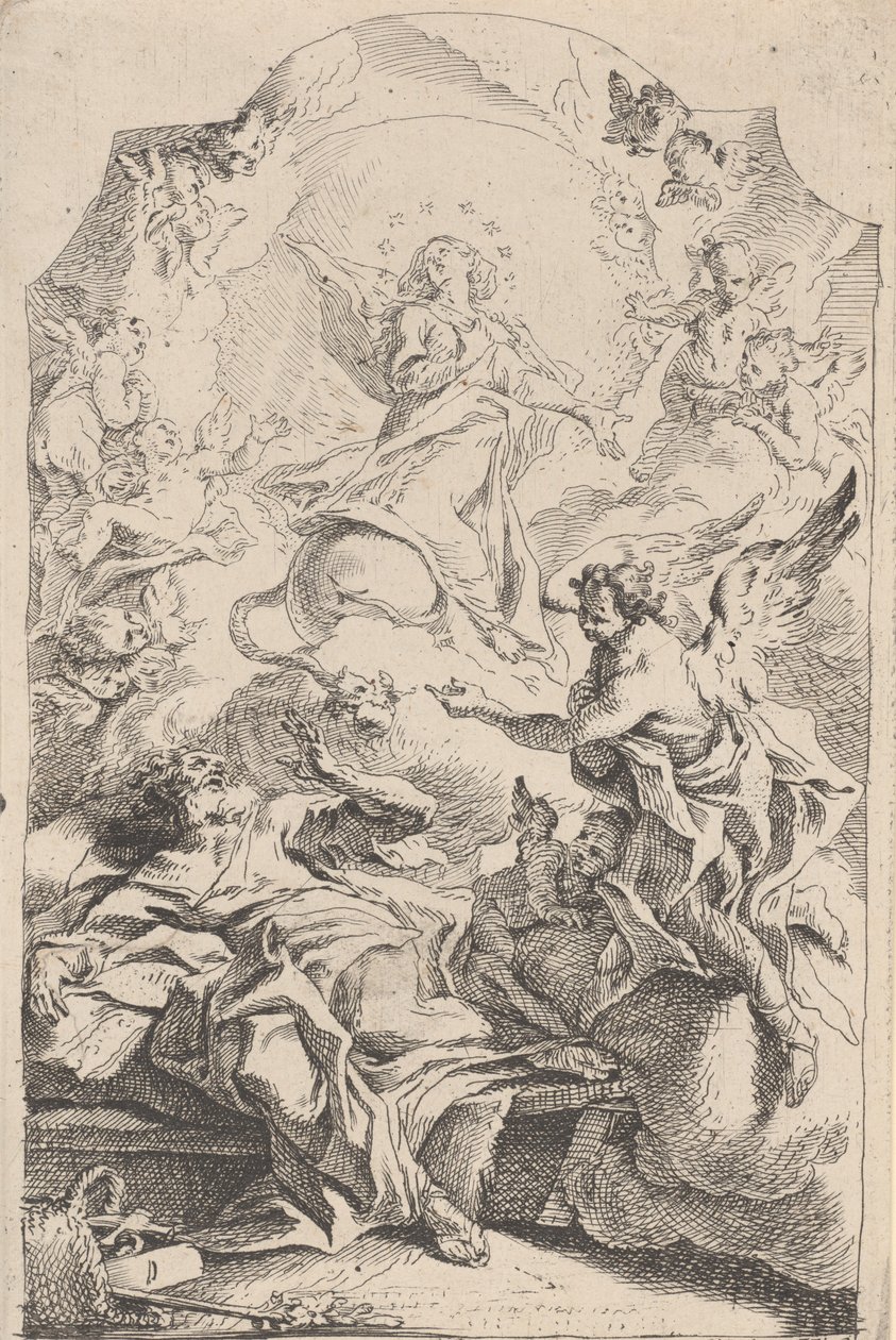 Zvěstování svatému Josefovi, 1725-75. od Carlo Innocenzo Carloni