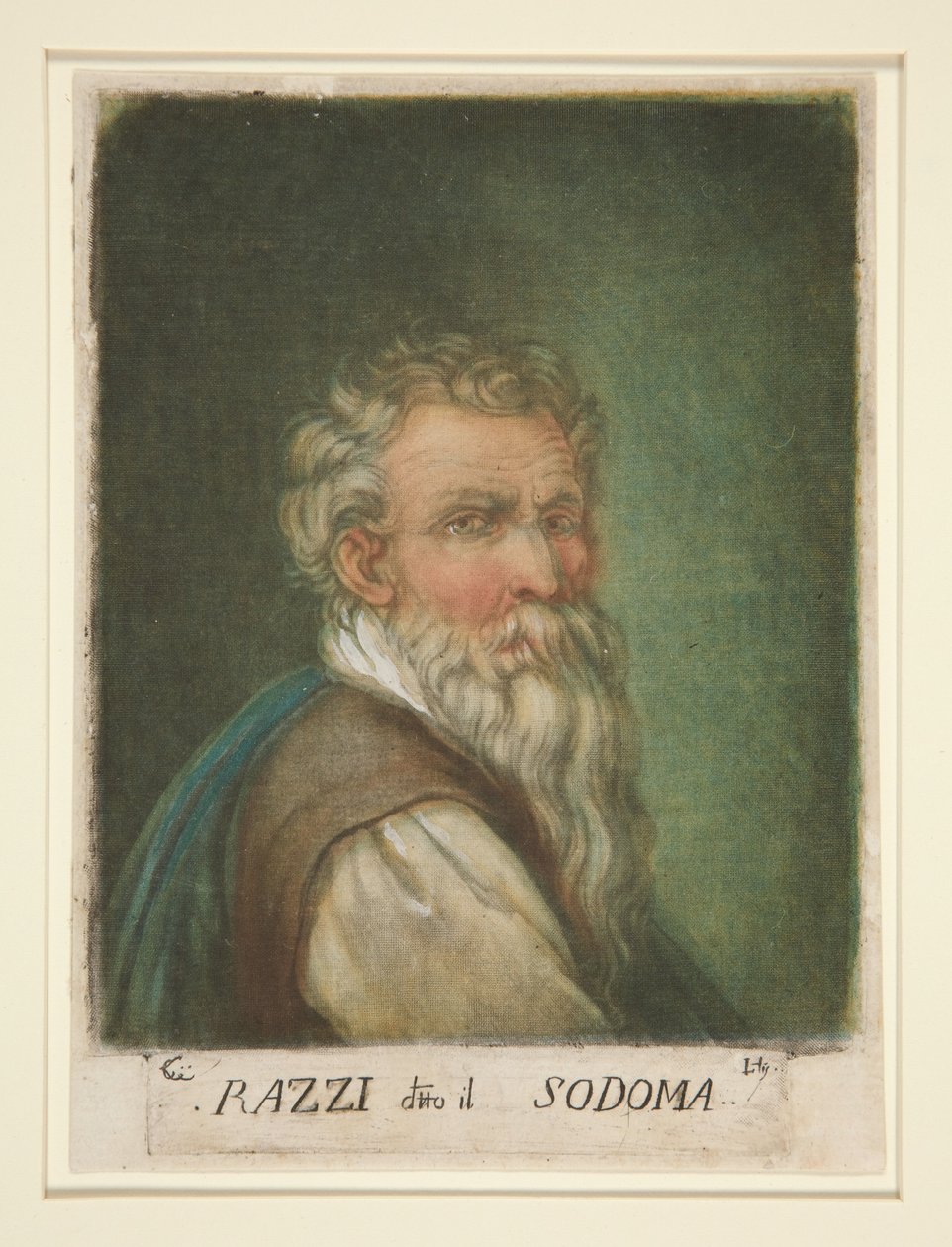 Portrét G. A. Bazziho, zvaného Il Sodoma od Carlo Lasinio