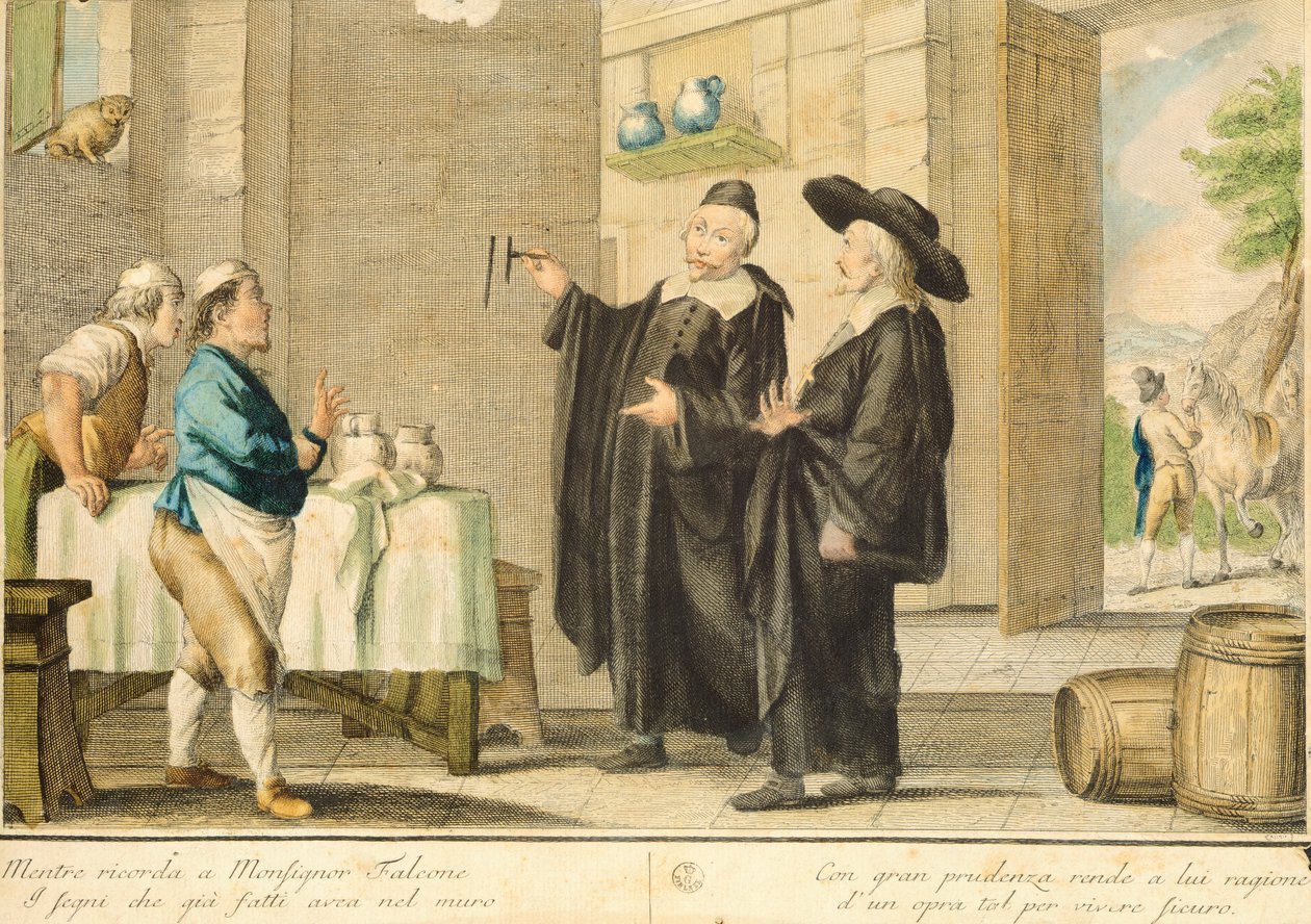 Kněz Arlotto, Carlo Lasinio (1759-1838), kolorovaná rytina od Carlo Lasinio
