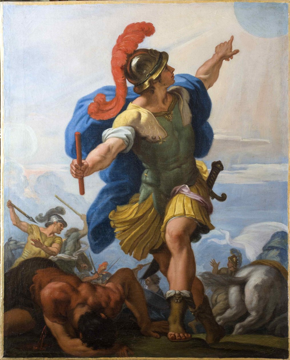 Joshua přikazuje slunci stát v klidu. od Carlo Maratta