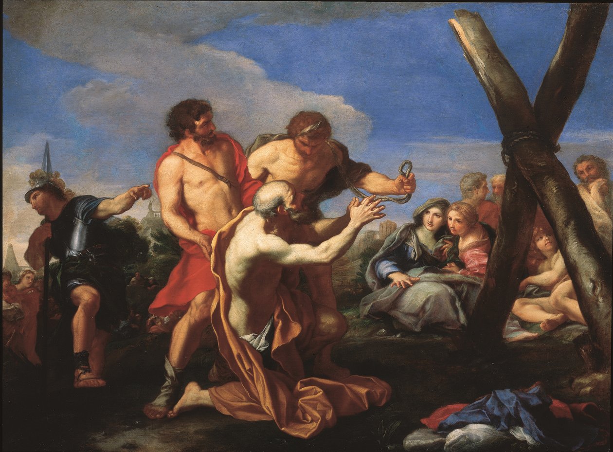 Svatý Ondřej vedený ke kříži mučednictví (olej na plátně) od Carlo Maratta