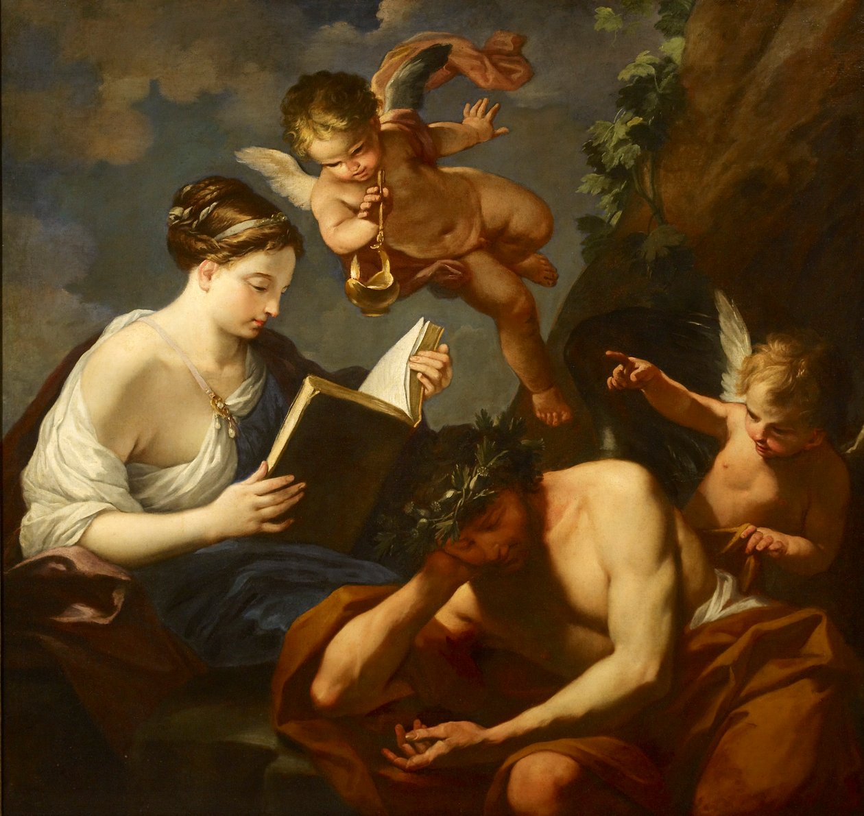 Bdělost a zapomnění lásky, 17. století od Carlo Maratta