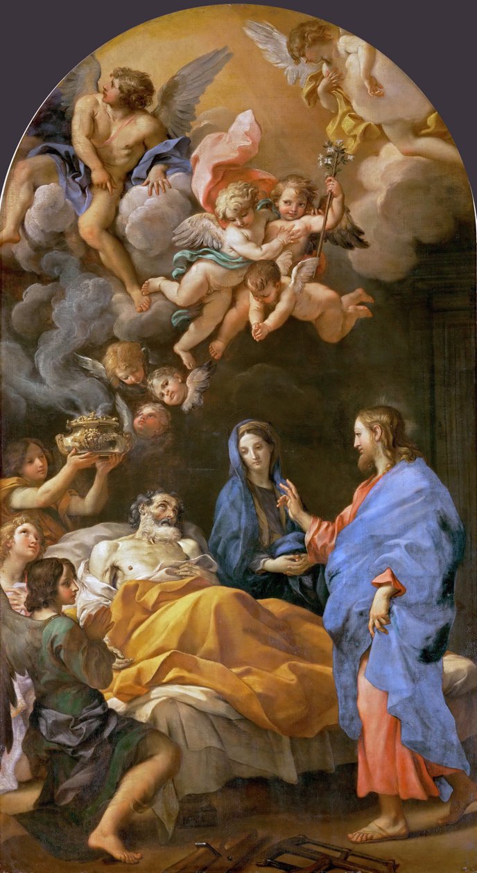 Baroko: La mort de Saint Joseph - Smrt svatého Josefa od Maratta, Carlo (1625-1713) od Carlo Maratta or Maratti