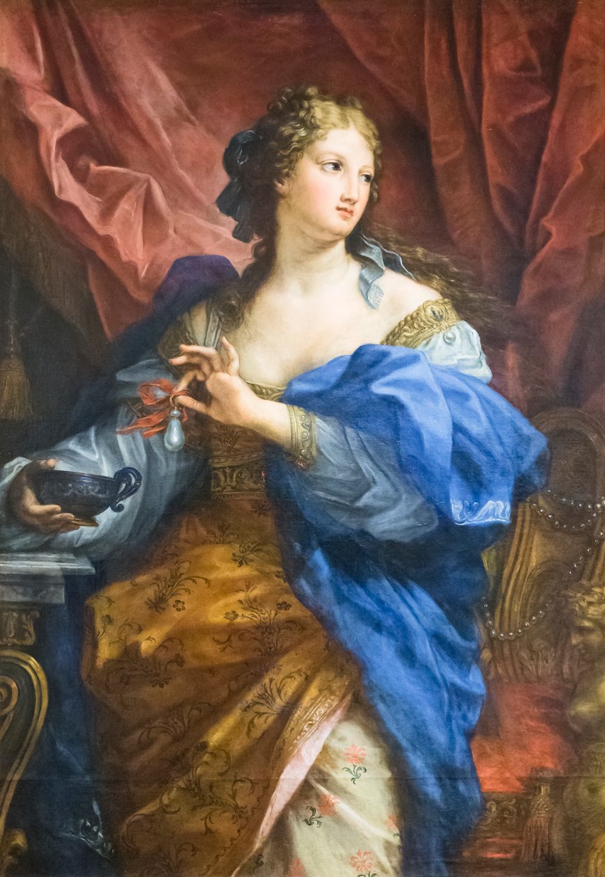 Kleopatra rozpouští perlu v šálku vína od Carlo Maratta or Maratti