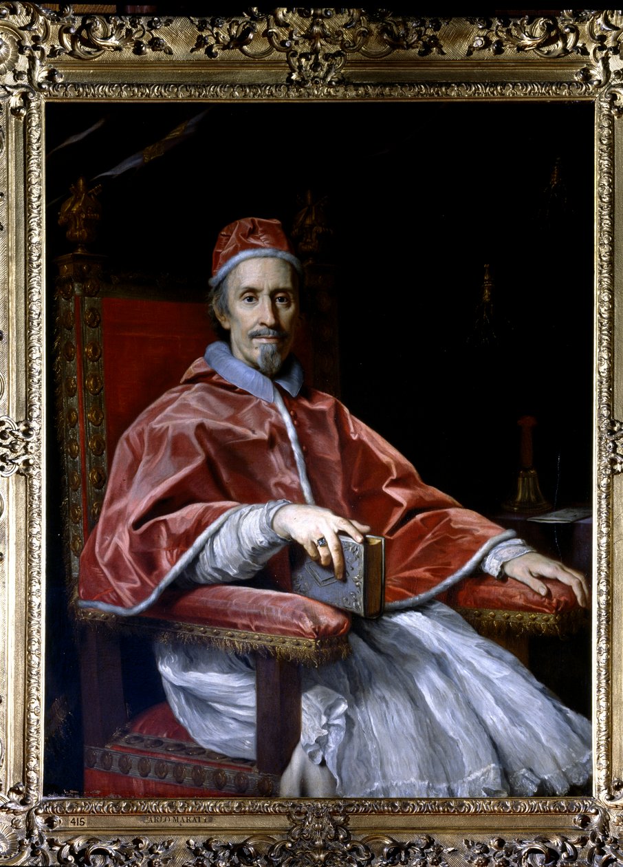 Portrét papeže Klementa IX., kolem roku 1669 (olej na plátně) od Carlo Maratta or Maratti