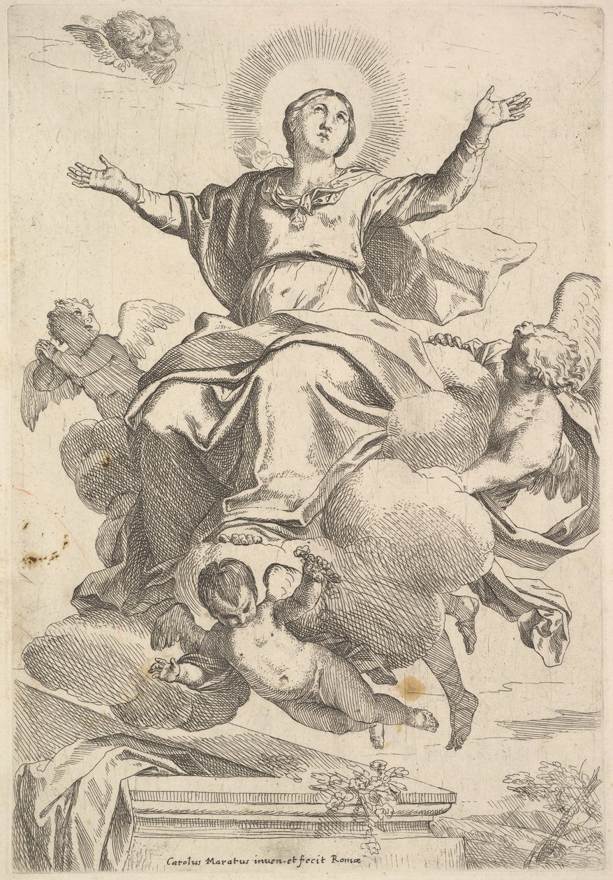 Nanebevzetí Panny Marie. od Carlo Maratta or Maratti