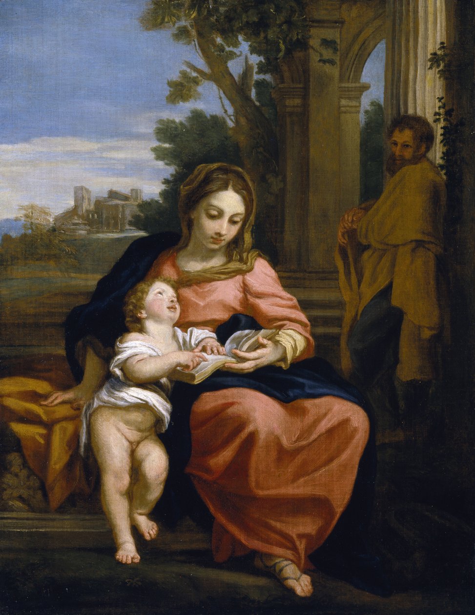 Svatá rodina, cca 1700-15 (olej na plátně) od Carlo Maratta or Maratti