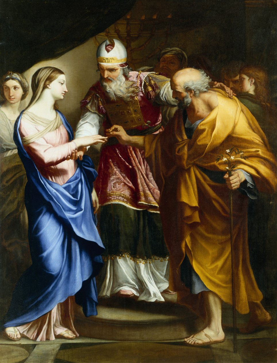 Svatba Panny Marie (olej na plátně) od Carlo Maratta or Maratti