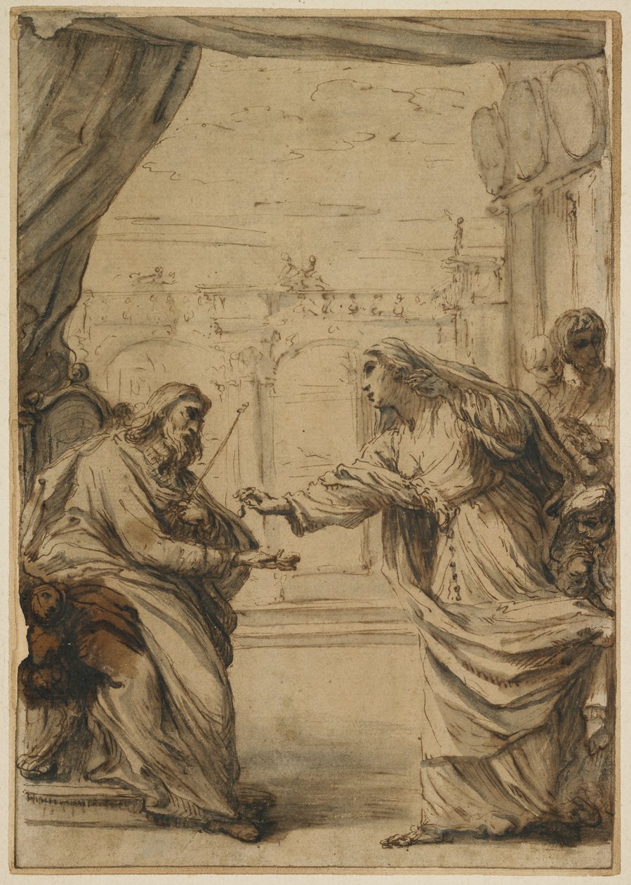 Rodina Rospigliosi vzdává hold papeži Klementovi IX., 1667-1669 od Carlo Maratta or Maratti