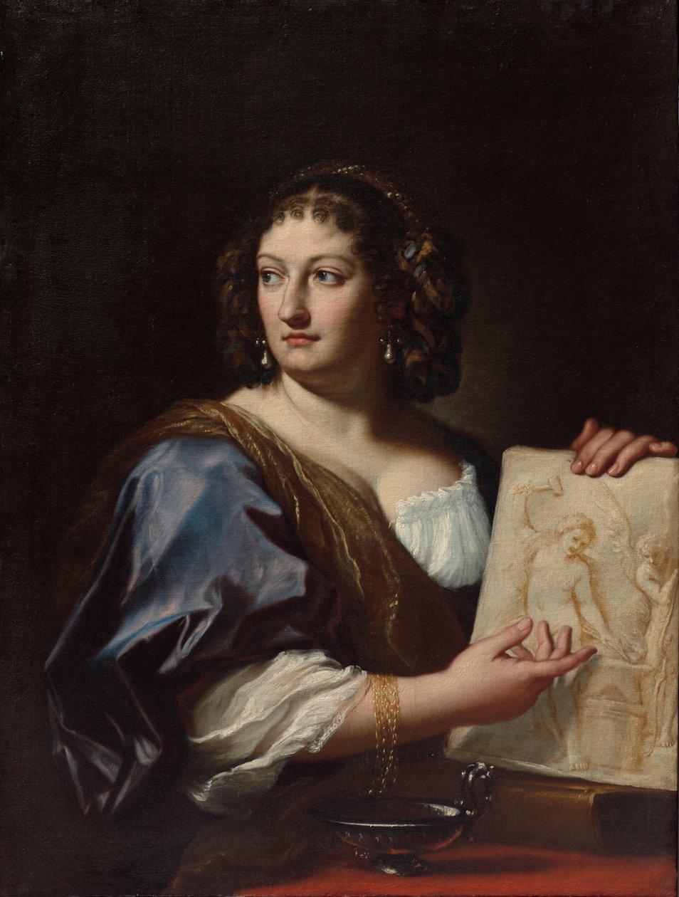 Portrét Francescy Gommi Maratti, kolem roku 1701 (olej na plátně) od Carlo Maratti