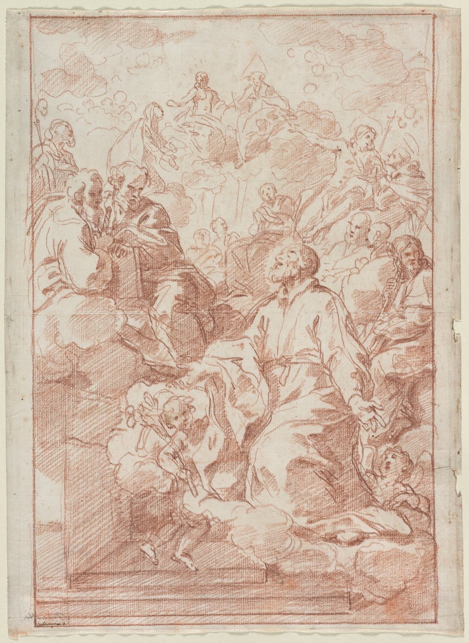 Vidění svatého Filipa Neriho, c. 1673-75. od Carlo Maratta or Maratti