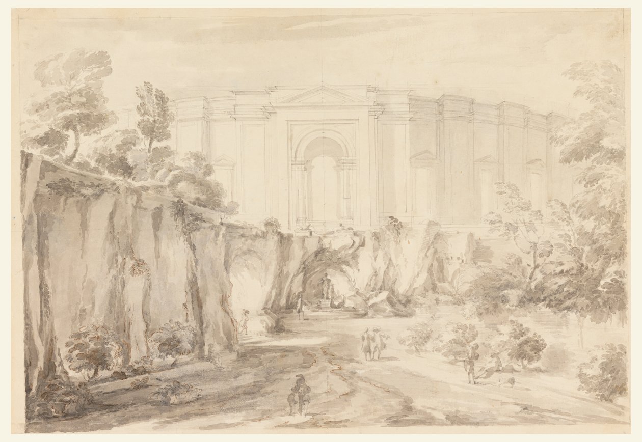 Design pro Hemicycle, Villa Albani, Řím, Itálie od Carlo Marchionni