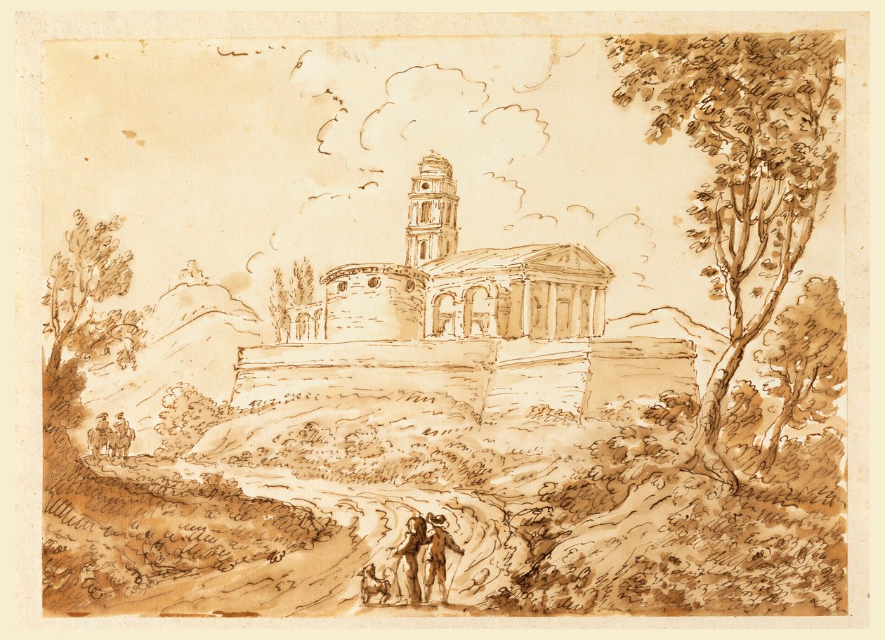 Kresba, Postavy na silnici, polovina 18. - konec 18. století od Carlo Marchionni