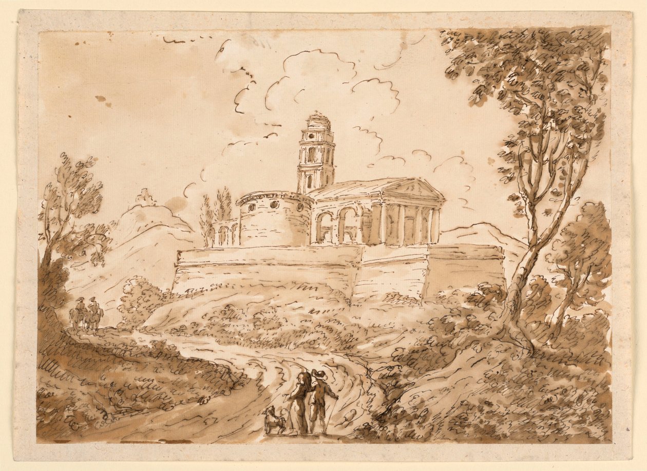 Kresba, Postavy na silnici, polovina 18. - konec 18. století od Carlo Marchionni