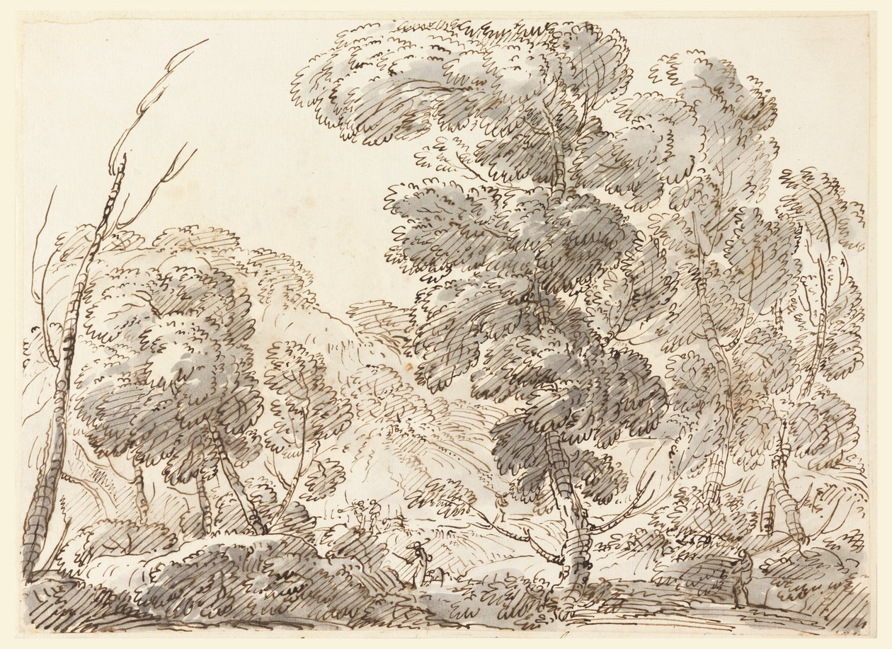 Kresba, Silnice v hornaté zemi, 1770-1786 od Carlo Marchionni
