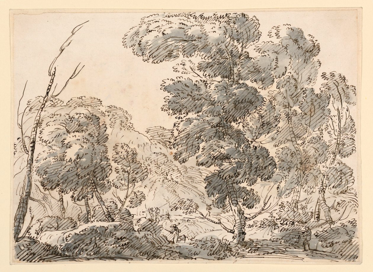 Kresba, Silnice v hornaté zemi, 1770-1786 od Carlo Marchionni