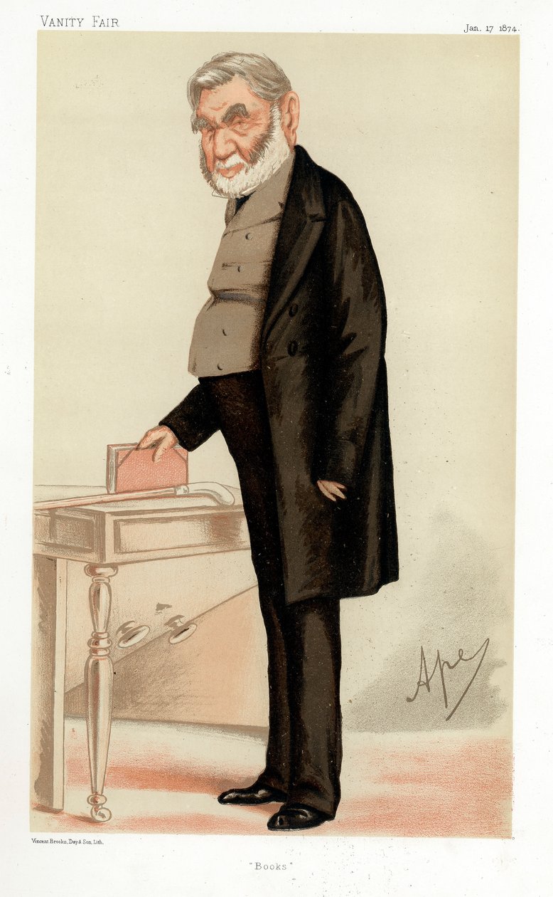 Anthony Panizzi , italský bibliograf, 1874 od Carlo Pellegrini