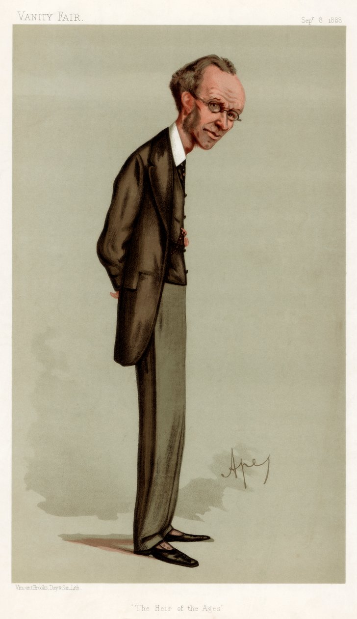 Dědic věků, James Payn, anglický romanopisec, 1888. od Carlo Pellegrini