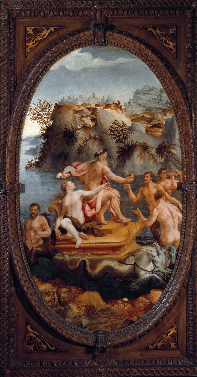 Neptun a amfitrit (malba od Carlo Portelli