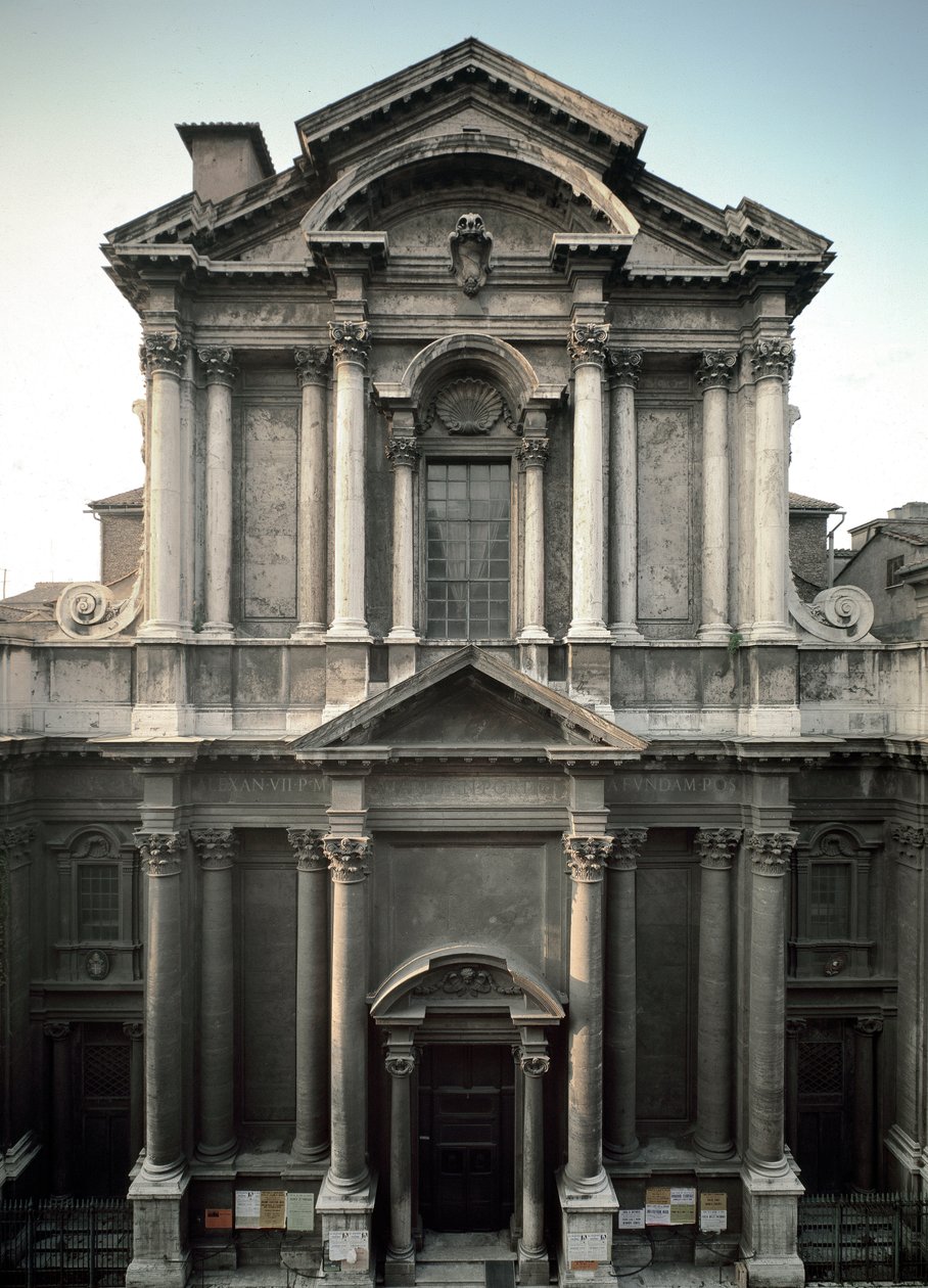 Fasáda kostela od Carlo Rainaldi