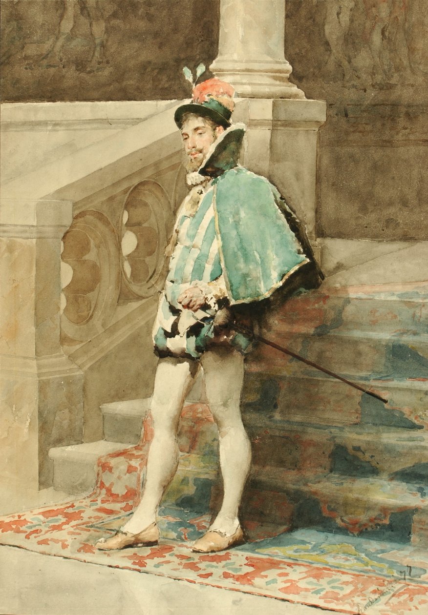 Studie dvořana od Carlo Randanini