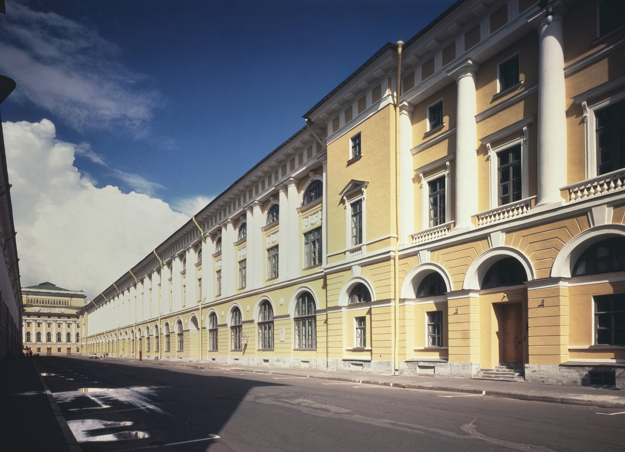 Architekt Rossi Street v Petrohradu, 1828-1832 od Carlo Rossi