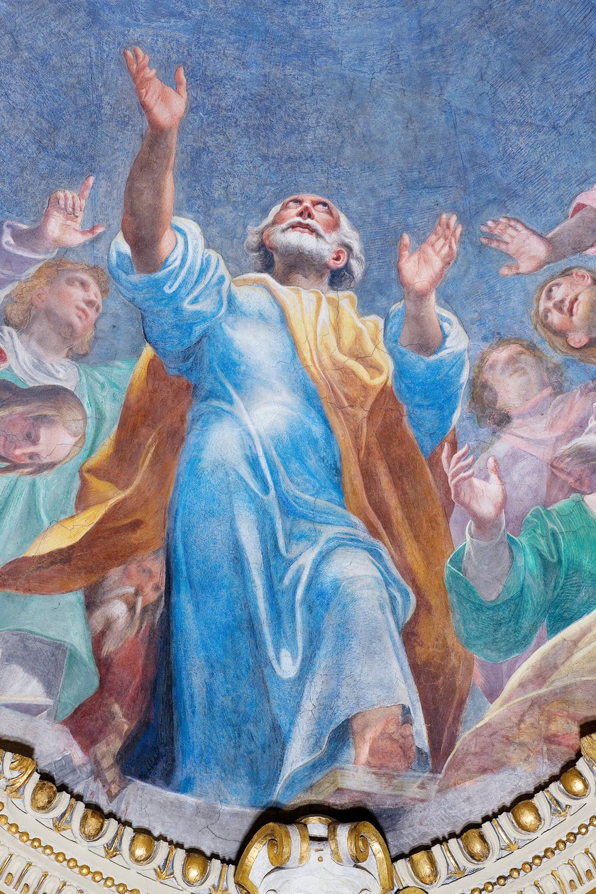 Seslání Ducha svatého na Dvanáct apoštolů (detail), kolem roku 1575 od Carlo Urbino