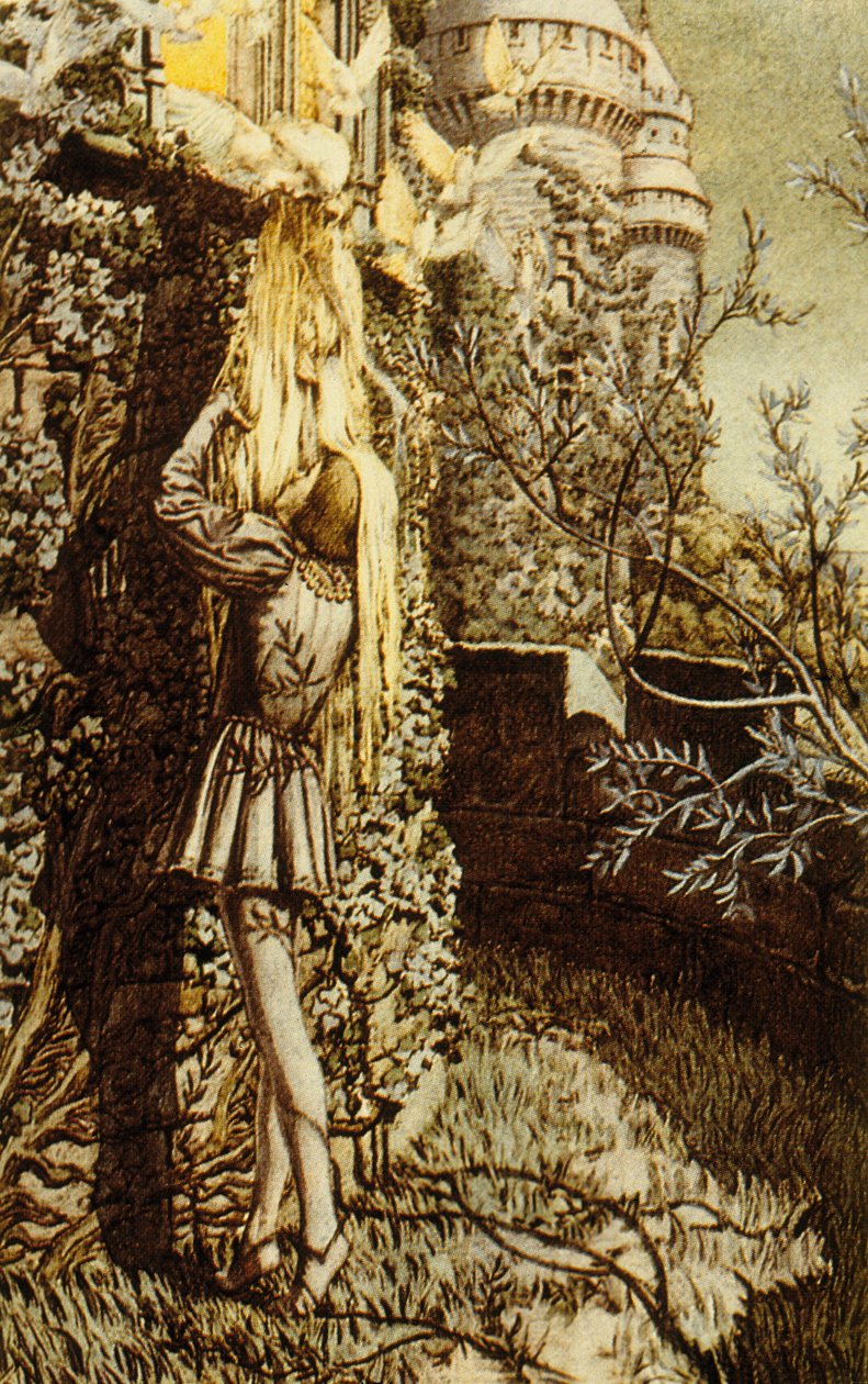 Pelleas a Melisande, hra Maurice Maeterlincka, 1922 barevné lito od Carlos Schwabe