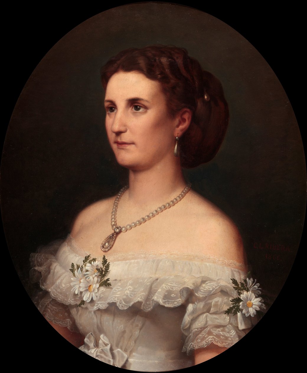 María Leonor Salm-Salm, vévodkyně z Osuny od Carlos Luis de Ribera y Fieve
